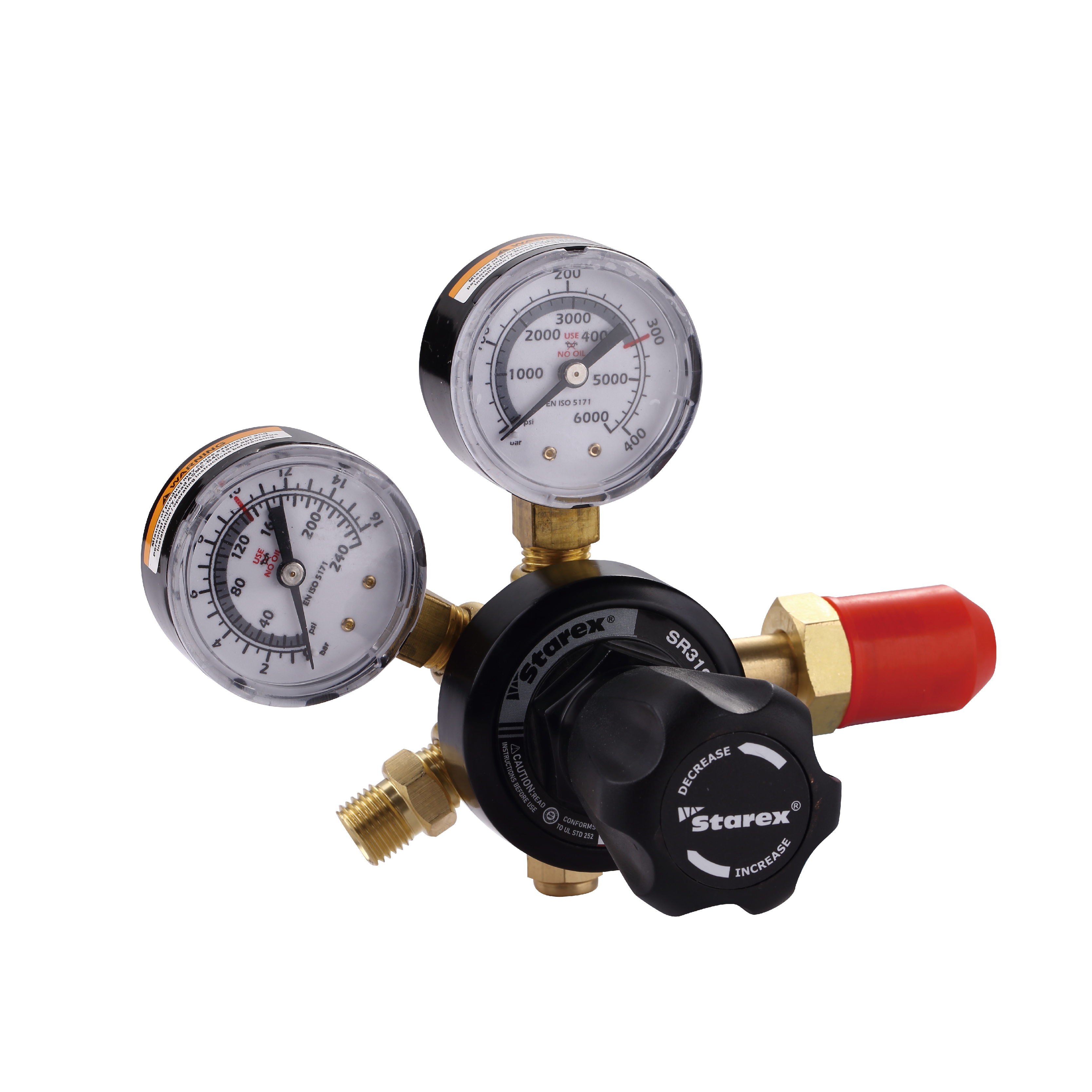 Regulador de serviço médio oxigênio acetileno propano argônio/Co2