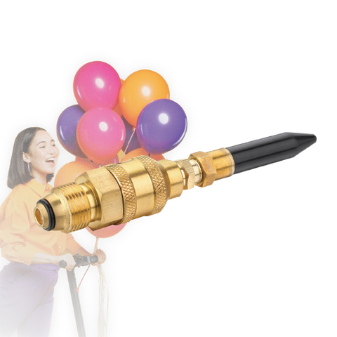 Enchimento básico de balão de hélio