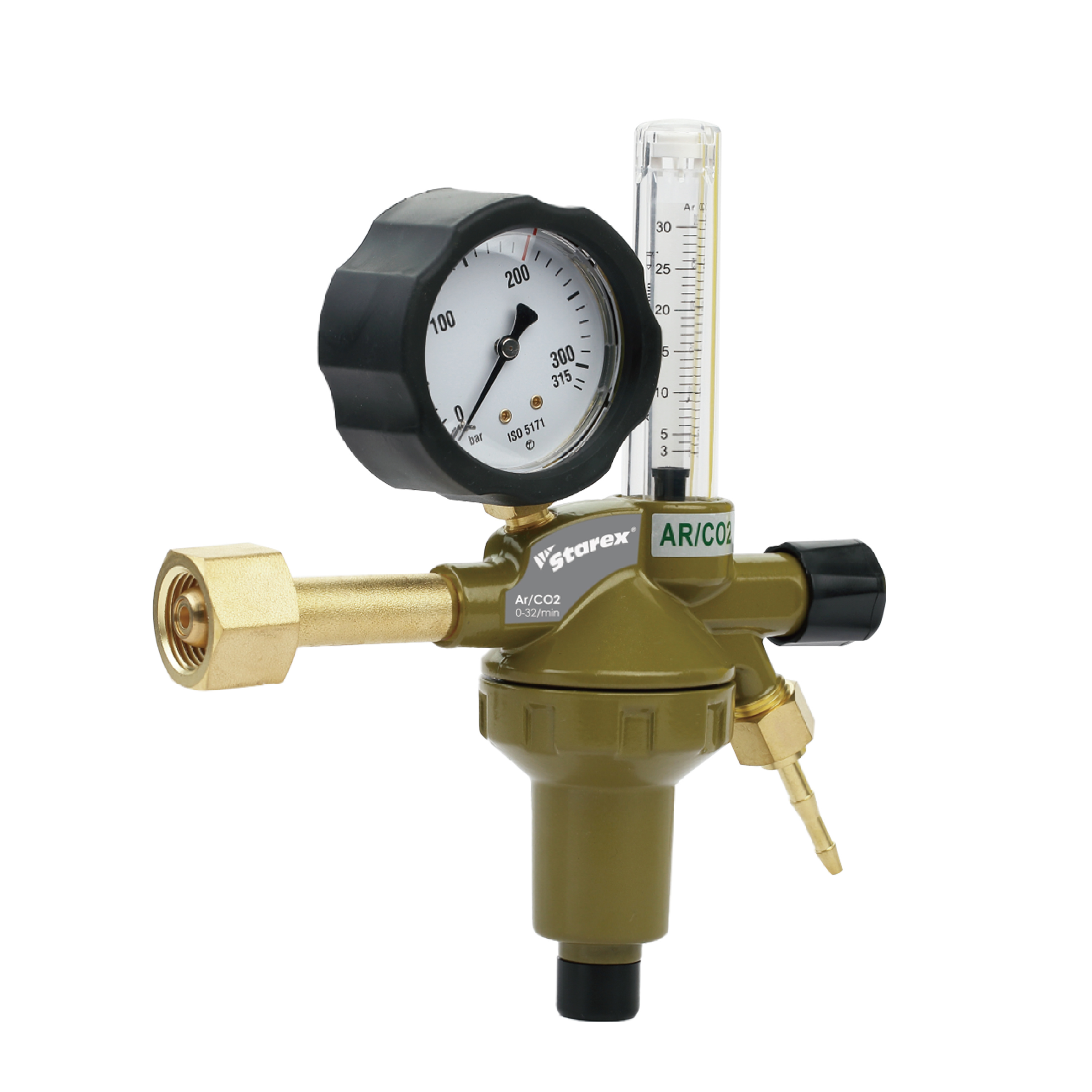 Regulador DINCONTROL para serviços médios, oxigênio, acetileno e argônio