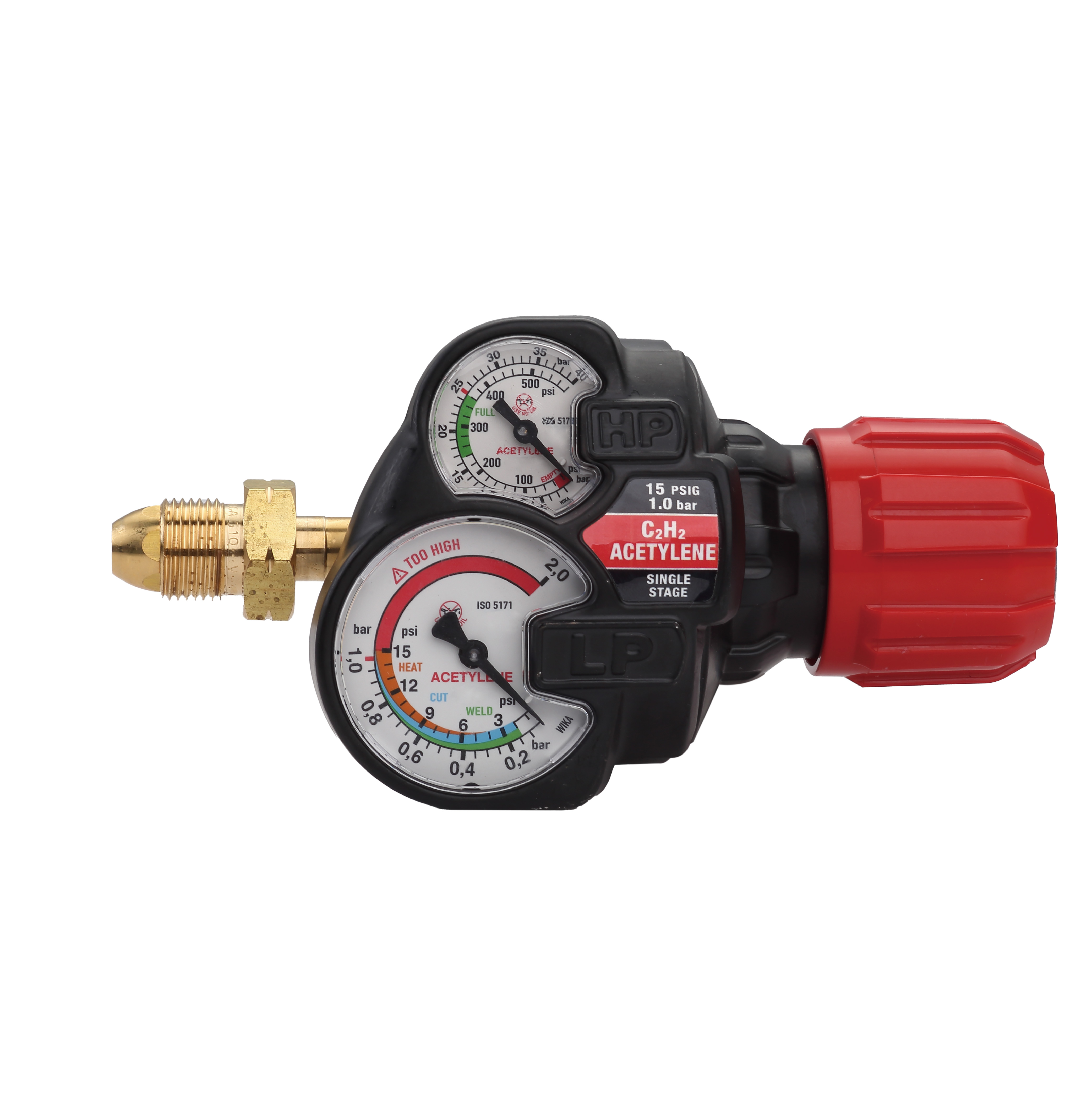Regulador de oxigênio e acetileno da série Heavy Duty EDGE 2.0 ESS42