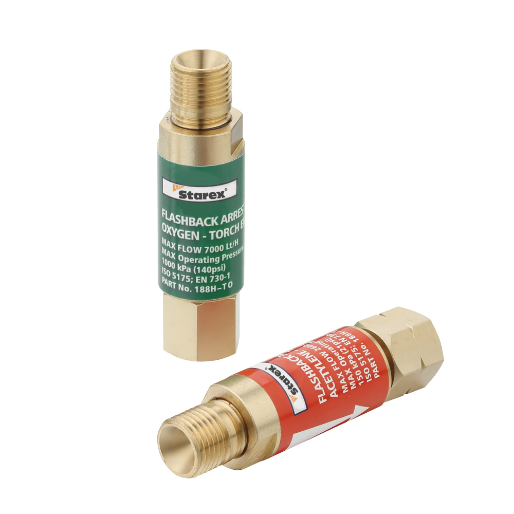 Equipamento de seguran&ccedil;a para soldagem oxicombust&iacute;vel e supressores de flashback